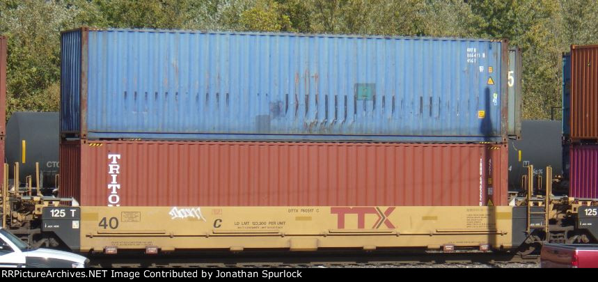 DTTX 760517C and two containers